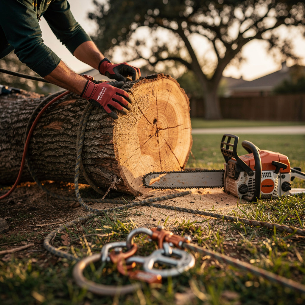 longhorn tree services professional team providing expert tree removal and stump grinding services in Fort Worth DFW
